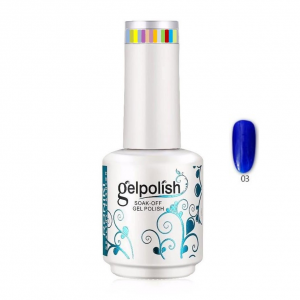 Roniki Gel Polish 15ml Vivid Blue 03- Ημιμόνιμο Βερνίκι Νυχιών